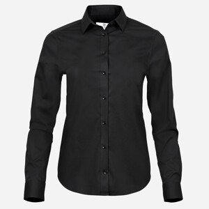 Tee Jays Luxury Stretch čierna dámska košeľa Veľkosť: XS Tee Jays