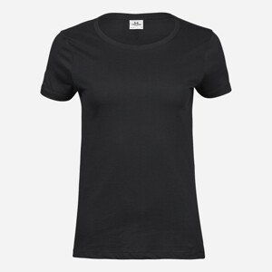 Tee Jays Čierne dámske organické tričko Veľkosť: XXL Tee Jays