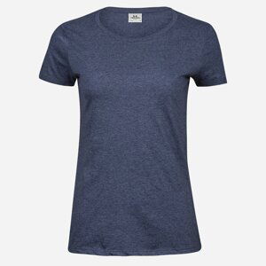 Tee Jays Modré dámske melírované tričko Veľkosť: L Tee Jays