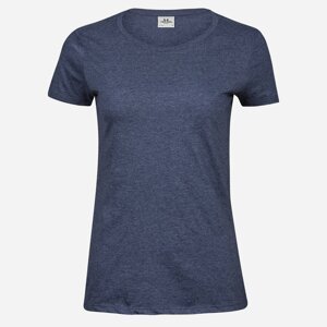 Tee Jays Modré dámske melírované tričko Veľkosť: M Tee Jays