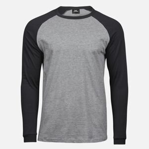 Tee Jays Čierno-sivé pánske tričko Veľkosť: M Tee Jays