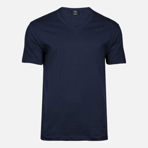 Tee Jays Tmavomodré soft tričko s V-golierom Veľkosť: M Tee Jays