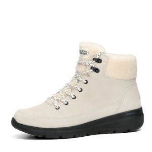 Skechers dámske semišové členkové topánky na zips - biele - 40