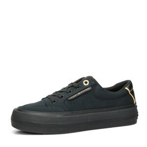 Tommy Hilfiger dámske látkové tenisky - čierne - 40