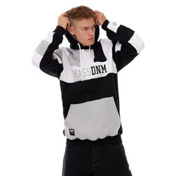 Mass Denim Sweatshirt Streamer Hoody black/heather grey - M