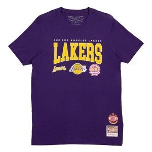 T-shirt Mitchell & Ness Los Angeles Lakers Champ Stack Tee purple - M