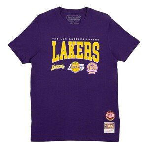 T-shirt Mitchell & Ness Los Angeles Lakers Champ Stack Tee purple - XL