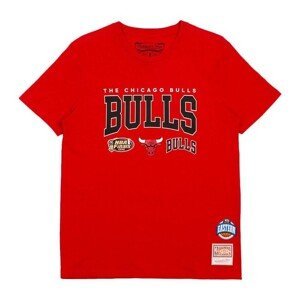 T-shirt Mitchell & Ness Chicago Bulls Champ Stack Tee red - M