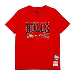 T-shirt Mitchell & Ness Chicago Bulls Champ Stack Tee red - L