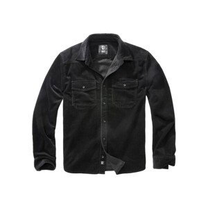 Brandit Corduroy Classic Shirt Long Sleeve black - 3XL