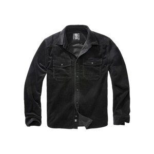 Brandit Corduroy Classic Shirt Long Sleeve black - L