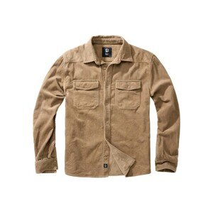 Brandit Corduroy Classic Shirt Long Sleeve camel - 3XL