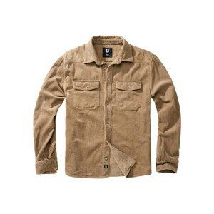 Brandit Corduroy Classic Shirt Long Sleeve camel - 5XL