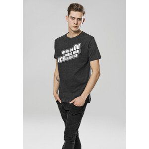 Mr. Tee Sascha Grammel Tee charcoal - S