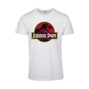 Mr. Tee Jurassic Park Logo Tee white - L