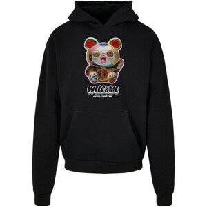 Mr. Tee Welcome Cat Ulrta Heavy Oversize Hoodie black - 3XL