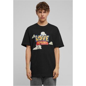 Mr. Tee Love Story Heavy Oversize Tee black - XS