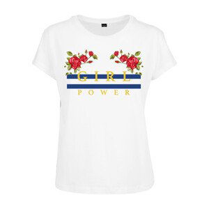 Mr. Tee Ladies Girl Power Box Tee white - M