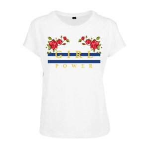 Mr. Tee Ladies Girl Power Box Tee white - S