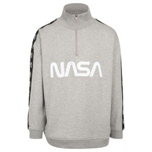 Mr. Tee NASA Wormlogo Troyer Astronaut heather grey - XS