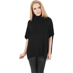 Urban Classics Ladies Knitted Poncho black - M