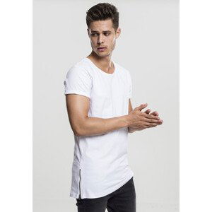 Urban Classics Long Shaped Side Zip Tee white - XXL