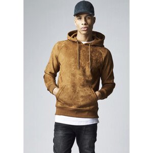 Urban Classics Imitation Suede Hoody toffee - M