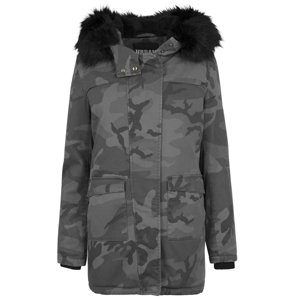 Dámska bunda Urban Classics Ladies Overdyed Camo Parka dark camo - XS