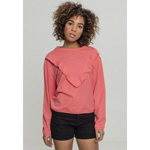 Urban Classics Ladies Terry Volant Crew coral - L