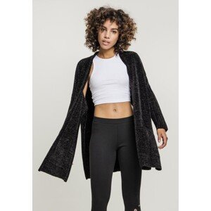 Urban Classics Ladies Oversize Chenille Cardigan black - XS