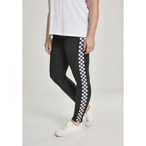 Urban Classics Ladies Side Check Leggings blk/chess - 4XL