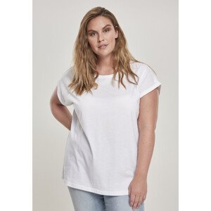 Urban Classics Ladies Organic Extended Shoulder Tee white - XS