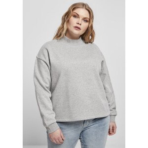 Urban Classics Ladies Oversized High Neck Crew grey - 3XL