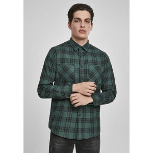 Urban Classics Checked Flanell Shirt 7 darkgreen/black - XS