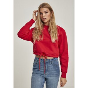 Urban Classics Ladies Oversized Short Raglan Crew fire red - L