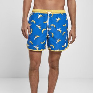 Plavky Urban Classics Pattern Retro Swim Shorts banana aop - XXL