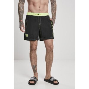 Urban Classics UC Logo Swim Shorts black - XXL