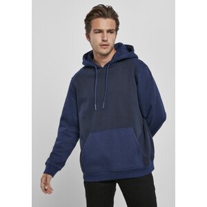 Urban Classics 2-Tone Fake Raglan Hoody midnightnavy/darkblue - 5XL