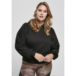 Urban Classics Ladies Organic Gathering Batwing Hoody black - 3XL