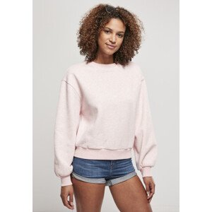 Urban Classics Ladies Oversized Color Melange Crewneck pink melange - 3XL