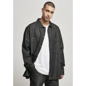 Urban Classics Oversized Denim Shirt black stone washed - 3XL