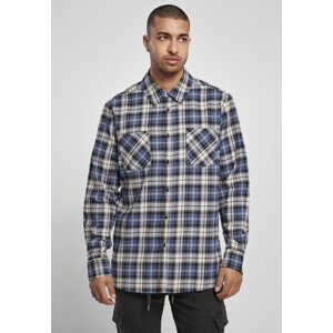 Urban Classics Checked Roots Shirt darkblue/white - 4XL