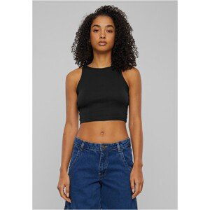 Urban Classics Ladies Organic Cropped Rib Top black - 3XL