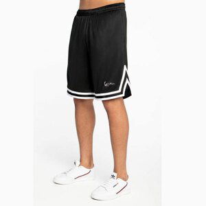 Kraťase Karl Kani Signature Mesh Shorts Black White - S