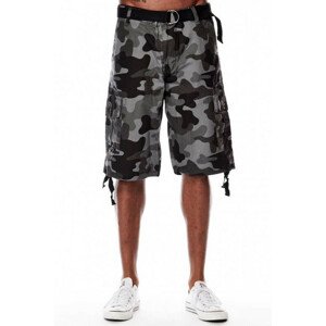 Southpole Cargo Shorts Deep Grey Black 9001-3345 - 32