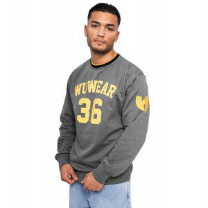 Mikina WU-WEAR | WU 36 BLOCK CREWNECK SWEATER | WU TANG CLAN GREY - 3XL