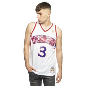 Mitchell & Ness Philadelphia 76ers #3 Allen Iverson white/white Swingman Jersey  - M