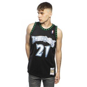 Mitchell & Ness Minnesota Timberwolves #21 Kevin Garnett black Swingman Jersey  - M