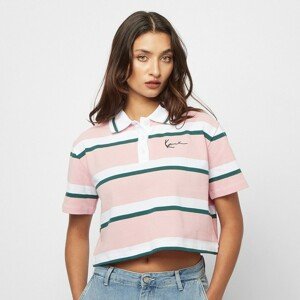 WMNS T-shirt Karl Kani Small Signature Stripe Polo Short Tee rose - S