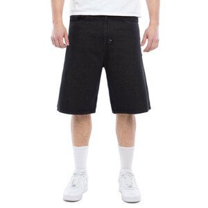 Mass Denim Shorts Jeans Slang baggy fit black rinse - W 30